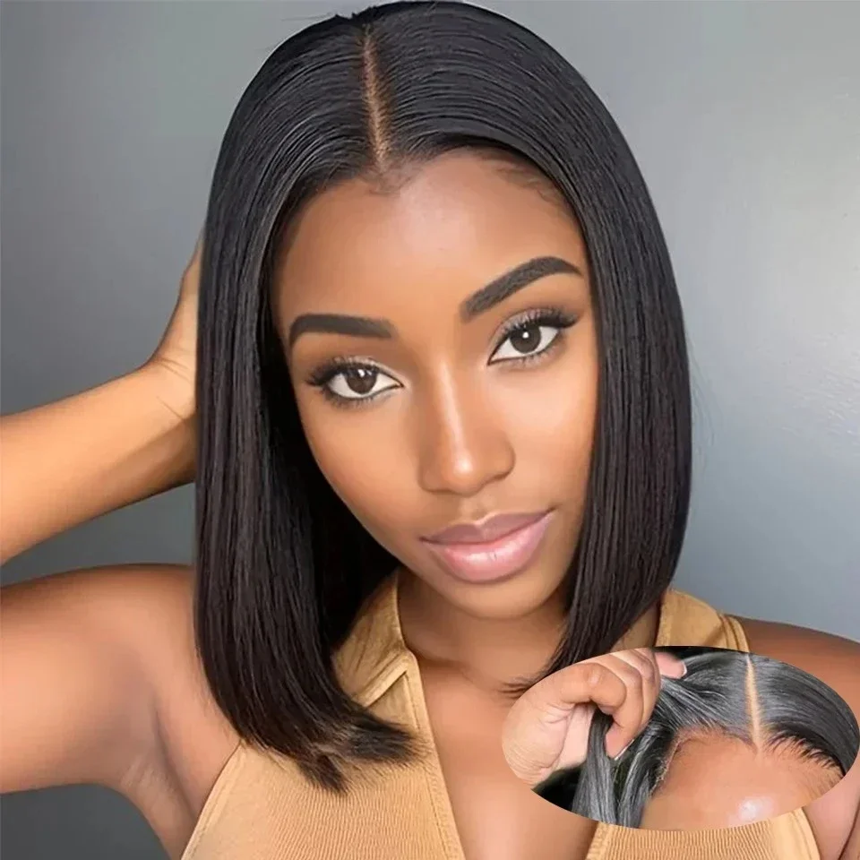 2026 NEW Bob Wig Frontal Lace  - огляд і ціна Glueless Wear And Go Human Hair Wig