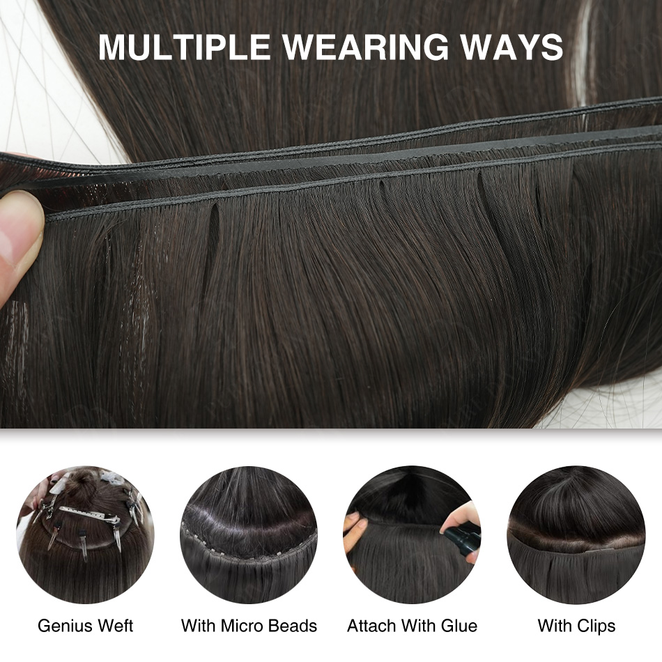 Ready to Ship Genius Weft Stra - огляд і ціна Invisible Tape In Extensions Real Hair