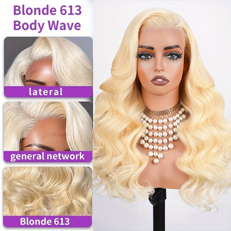 613 Lace Front Wig Human Hair  - огляд і ціна 613 Blonde Body Wave Lace Front Wig